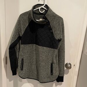 Abercrombie & Fitch Snap-Up Asymmetrical Fleece